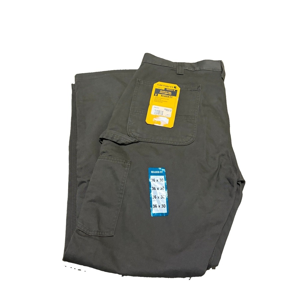 NWT Carhartt Mens 36x30 Relaxed Fit Twill Utility Work Pants BN0324-M Green